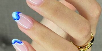 Achieving a Stylish Look with Sky Blue French Tip 1.5